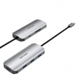 Vention Docking Station VT-TOJHB USB-C, 4x USB 3.0, 1x HDMI, 1x SD, 1x TF, 1x PD, Gris