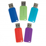 Memoria USB Verbatim PinStripe, 32GB, USB-A 2.0, Multicolor