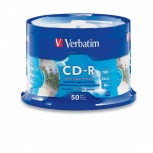 Verbatim Discos Vírgenes para CD, CD-R, 52x, 50 Discos (95005)