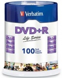Verbatim Torre de Discos Virgenes para DVD, DVD+R, 16x, 100 Discos (97175)