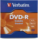 Verbatim Disco Vírgen para DVD, DVD-R, 16x, 4.7GB, 1 Pieza
