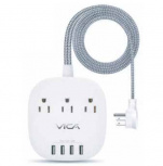 Vica Supresor de Picos VICAEX 7P, 3 Contactos, 4x USB, 1875W