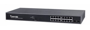 Switch Vivotek Gigabit Ethernet AW-GEV-184B-250, 16 Puertos 10/100/1000Mbps + 2 Puertos SFP, 36Gbit/s, 8190 Entradas - Gestionado
