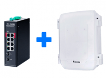 Switch Vivotek AWIHB1040, 8 Puertos Fast Ethernet 10/100 8 x PoE 300W 8 x PoE 300W, 2 Puertos SFP, 20 Gbit/s, 4096 Entradas, Administrado