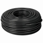 Volteck Bobina de Cable de Cobre con Aislamiento, 100 Metros, Negro