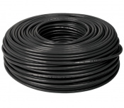Volteck Bobina de Cable Eléctrico, 12 AWG, 100 Metros, Negro