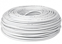 Volteck Bobina de Cable de Cobre con Aislamiento, 100 Metros, Blanco