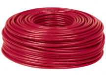 Volteck Bobina de Cobre con Aislamiento, 12 AWG, 100  Metros, Rojo