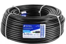 Volteck Bobina de Cable Eléctrico, 10 AWG, 100 Metros