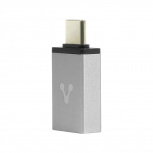 Vorago Adaptador USB-C Macho - USB 3.0 Hembra, Gris