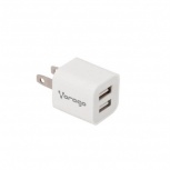 Vorago Cargador para Pared AU-106, 5V, 2x USB 2.0, Blanco