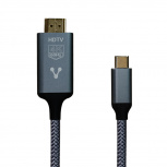 Vorago Cable USB-C Macho - HDMI 4K Macho, 1.8 Metros, Negro