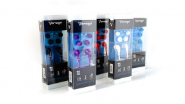 Vorago Audífonos Intrauriculares con Micrófono EP-103, Alámbrico, 3.5mm, 1.2 Metros, Azul - Imagen adicional 1