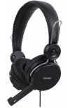 Vorago HS-201 Audífonos con Micrófono, Alámbrico, 2.2 Metros, Negro
