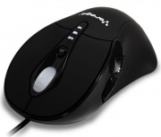 Mouse Vorago Láser MO-500, 3400DPI, USB, Negro