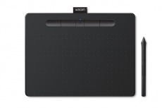Wacom Tableta Gráfica Intuos Comfort Plus, 216 x 135mm, Inalámbrico, Bluetooth, Negro