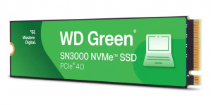 SSD WD Green SN3000 NVMe, 2TB, M.2, PCI Express 4.0, 4200 MB/s Escritura, 5000 MB/s Lectura