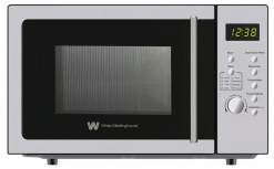 Westinghouse Horno de Microondas WWCMV092533WECR, 0.9 Pies Cúbicos, 1350W, 25.5 Litros, Negro/Plata