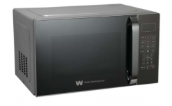 Westinghouse Horno de Microondas WWCR3011OOMIRWE, 1.1 Pies Cúbicos, 900W, 30 Litros, Negro/Plata