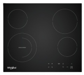 Whirlpool Parrilla Eléctrica WEC5240B, 4 Quemadores, 5700W, Negro