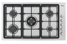 Whirlpool Parrilla de Gas Empotrable WP3550S, 5 Quemadores