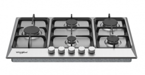 Whirlpool Parrilla de Gas Empotrable WP3021S, 5 Quemadores