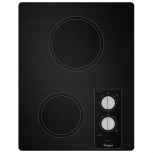 Whirlpool Parrilla Eléctrica W5CE1522FB, 2 Quemadores, Antiadherente, 1800W, Negro