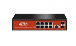 Switch Wi-Tek Gigabit Ethernet PMS310GF-ALIEN, 8 Puertos PoE Pasivo 10/100/1000Mbps + 2 Puertos SFP, 20 Gbit/s, 8.000 Entradas - Administrable