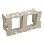 Wiremold Placa de Pared, 2 Puertos, Blanco