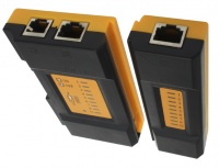 X-Case Probador de Cable RJ-45/RJ-11, Negro/Amarillo