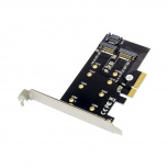 X-Media Tarjeta PCI Express 3.0 XM-PEX4-M2MB, Alámbrico, M.2, 6Gbit/s