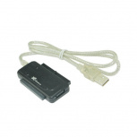 X-Media Adaptador USB 2.0 Macho - IDE/SATA Macho, Negro