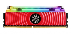 Memoria RAM XPG SPECTRIX D80 RGB RED DDR4, 3200MHz, 16GB, Non-ECC, CL16, XMP