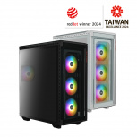 Gabinete XPG Battle Cruiser II, Midi-Tower, ATX/EATX/Micro-ATX/Mini-ITX, USB 3.0, sin Fuente, 4 Ventiladores Instalados, Negro image