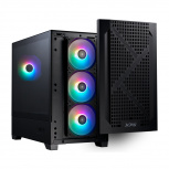 Gabinete XPG LANDER 300, Midi-Tower, Micro-ATX/Mini-ITX, USB 3.0, sin Fuente, 4 Ventiladores Instalados, Negro image