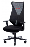 XPG Silla Nimbus, Respaldo de malla, Reposabrazos Ajustables, Negro/Rojo