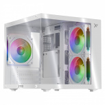 Gabinete Xtreme PC Gaming MG-36034, Mini-Tower, Micro-ATX/Mini-ITX, USB 2.0/3.0, sin Fuente, 3 Ventiladores Instalados, Blanco