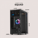 Gabinete Xtreme PC Gaming MG-36019, Mini-Tower, Micro-ATX/Mini-ITX, USB 2.0/3.0, sin Fuente, 1 Ventilador Instalado, Negro - Imagen adicional 6