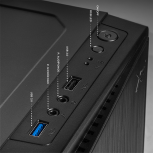 Gabinete Xtreme PC Gaming MG-36019, Mini-Tower, Micro-ATX/Mini-ITX, USB 2.0/3.0, sin Fuente, 1 Ventilador Instalado, Negro - Imagen adicional 3