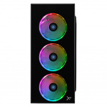 Gabinete Xtreme PC Gaming Dragonfly CXT320BK, Midi-Tower, ATX/Micro-ATX/Mini-ITX, USB 2.0/3.0, con Fuente de 600W, 4 Ventiladores Instalados, Negro - Imagen adicional 3