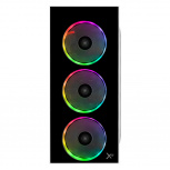 Gabinete Xtreme PC Gaming Dragonfly CXT320WT, Midi-Tower, ATX/Micro-ATX/Mini-ITX, USB 2.0, con Fuente de 600W, 4 Ventiladores Instalados, Negro/Blanco - Imagen adicional 1