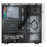 Gabinete Xtreme PC Gaming Dragonfly CXT320WT, Midi-Tower, ATX/Micro-ATX/Mini-ITX, USB 2.0, con Fuente de 600W, 4 Ventiladores Instalados, Negro/Blanco - Imagen adicional 4