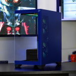 Gabinete Xtreme PC Gaming Crystal Hive, Mini-Tower, Micro-ATX/Mini-ITX, USB 2.0/3.0, sin Fuente, 5 Ventiladores Instalados, Azul - Imagen adicional 5