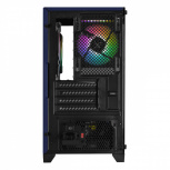 Gabinete Xtreme PC Gaming Crystal Hive, Mini-Tower, Micro-ATX/Mini-ITX, USB 2.0/3.0, sin Fuente, 5 Ventiladores Instalados, Azul - Imagen adicional 2