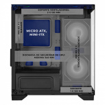 Gabinete Xtreme PC Gaming Crystal Hive, Mini-Tower, Micro-ATX/Mini-ITX, USB 2.0/3.0, sin Fuente, 5 Ventiladores Instalados, Azul - Imagen adicional 3