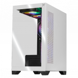 Gabinete Xtreme PC Gaming MG-36013, Mini-Tower, Micro-ATX/Mini-ITX, USB 2.0/3.0, sin Fuente, 5 Ventiladores Instalados, Negro/Blanco - Imagen adicional 1