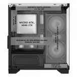 Gabinete Xtreme PC Gaming MG-36013, Mini-Tower, Micro-ATX/Mini-ITX, USB 2.0/3.0, sin Fuente, 5 Ventiladores Instalados, Negro/Blanco - Imagen adicional 2