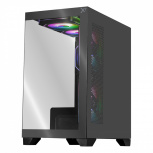 Gabinete Xtreme PC Gaming Crystal Hive, Mini-Tower, Micro-ATX/Mini-ITX, USB 2.0/3.0, sin Fuente, 5 Ventiladores Instalados, Gris - Imagen adicional 1
