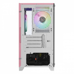 Gabinete Xtreme PC Gaming CXT3600PK, Mini-Tower, Micro-ATX/Mini-ITX, USB 2.0/3.0, sin Fuente, 5 Ventiladores Instalados, Rosa - Imagen adicional 2
