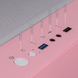 Gabinete Xtreme PC Gaming CXT3600PK, Mini-Tower, Micro-ATX/Mini-ITX, USB 2.0/3.0, sin Fuente, 5 Ventiladores Instalados, Rosa - Imagen adicional 4